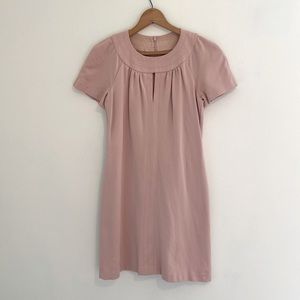 Cotton, dusty rose fully lined classic dress
